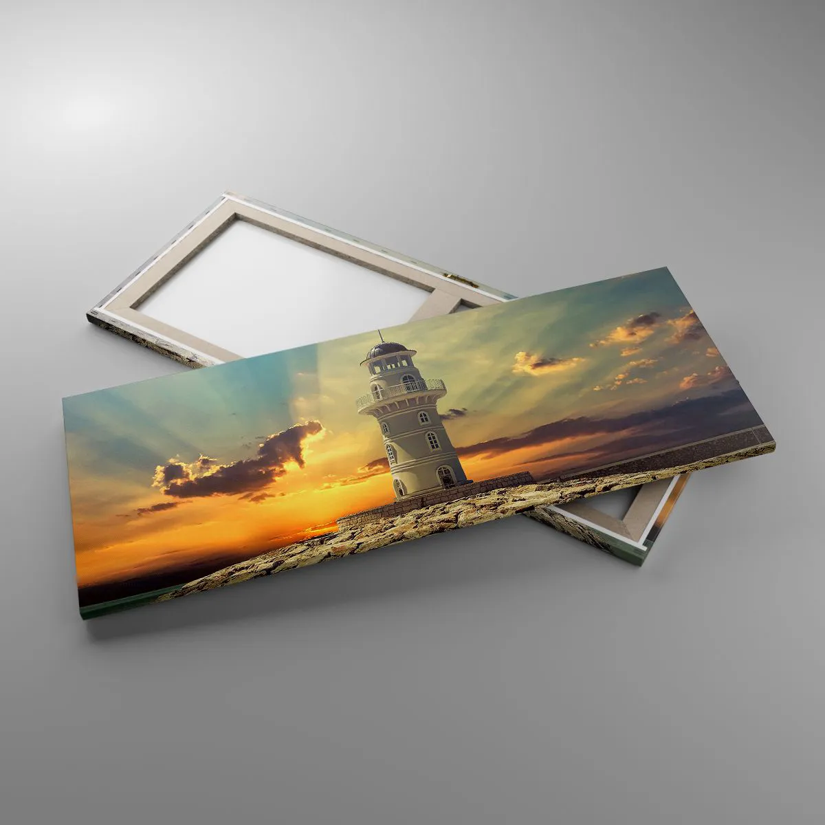 Obraz na płótnie - Światło - Dobro - Piękno - 100x40 cm