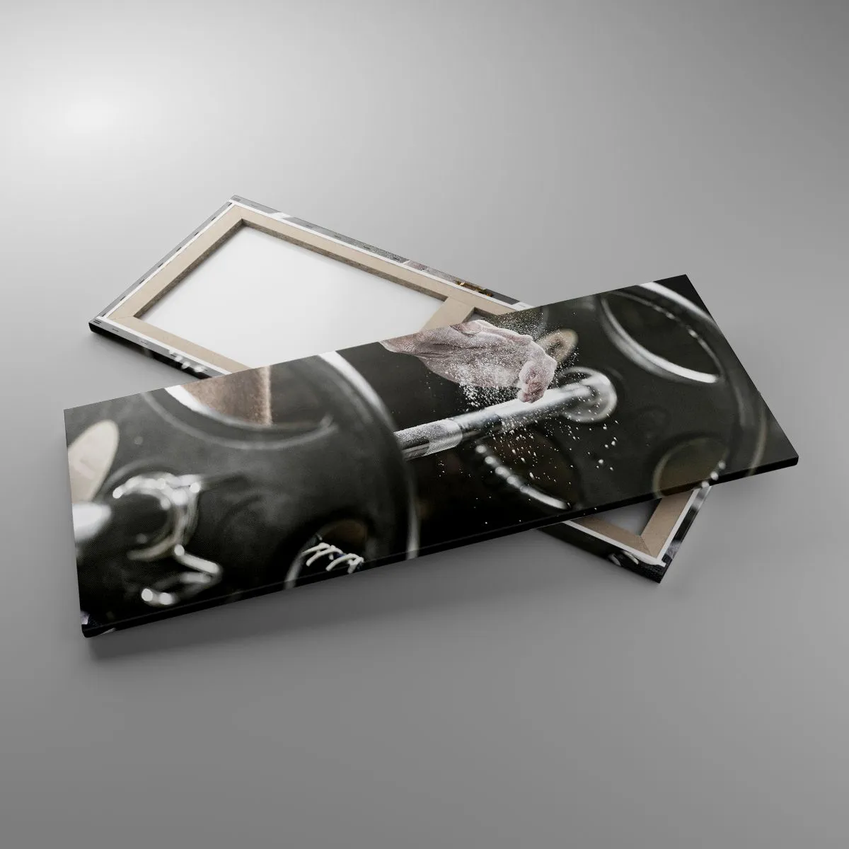 Lærredstryk - Billede på lærred - Udfordringen er taget imod! - 100x40 cm