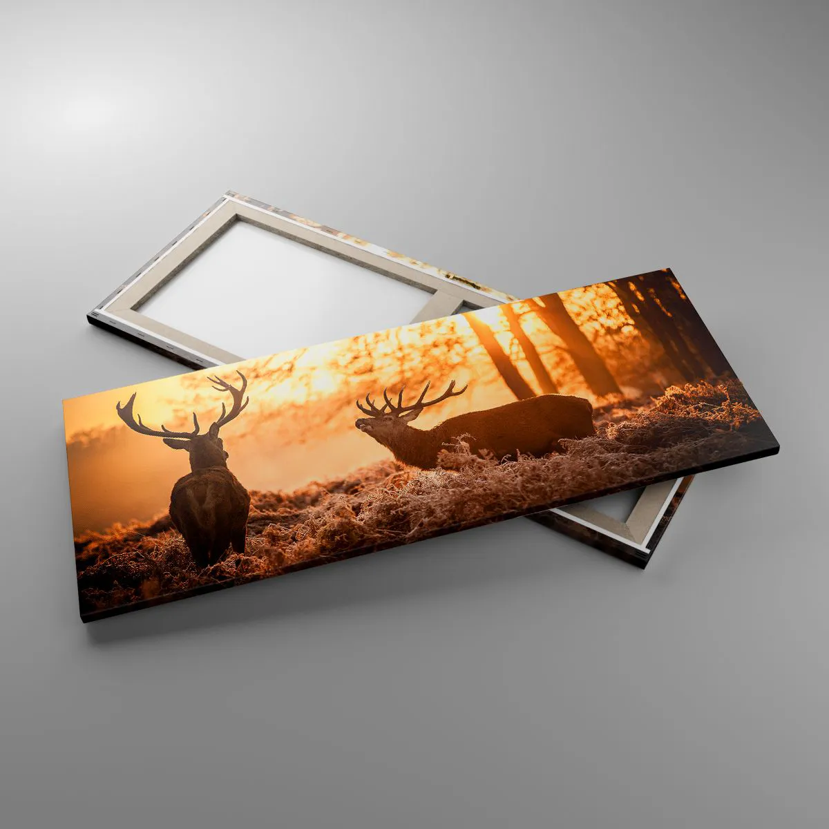 Impression sur toile - Image sur toile - Le rêve d'un chasseur - 100x40 cm