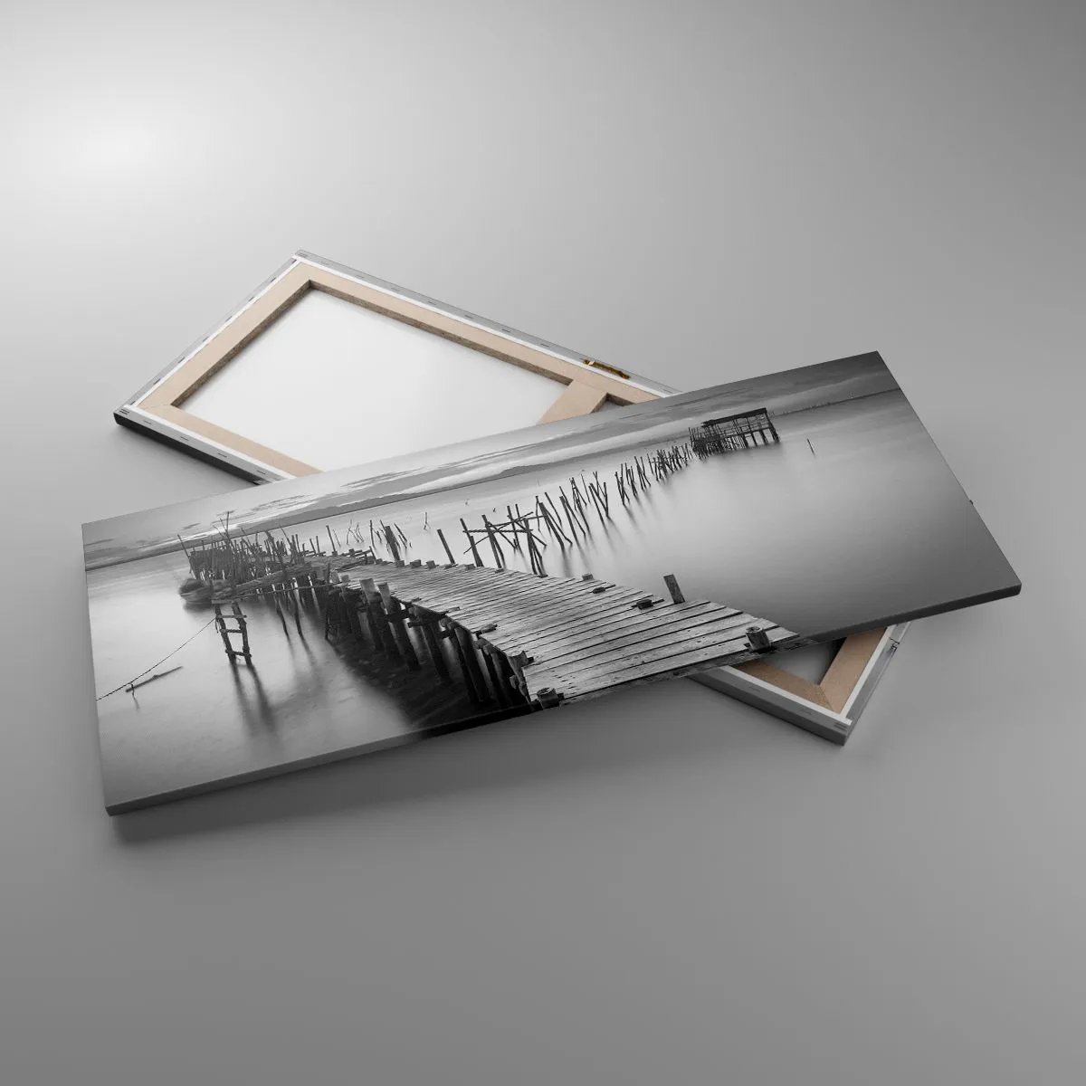 Obraz na płótnie - Spokój zapomnianego brzegu - 100x40 cm