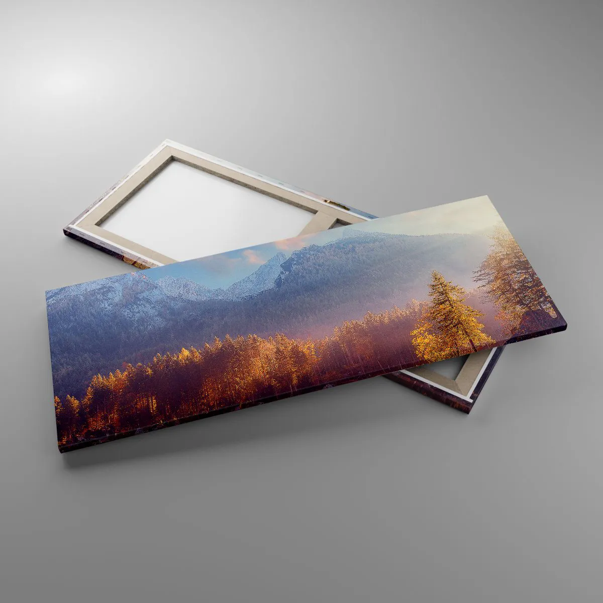 Obraz na płótnie - W górach i dolinach - 100x40 cm