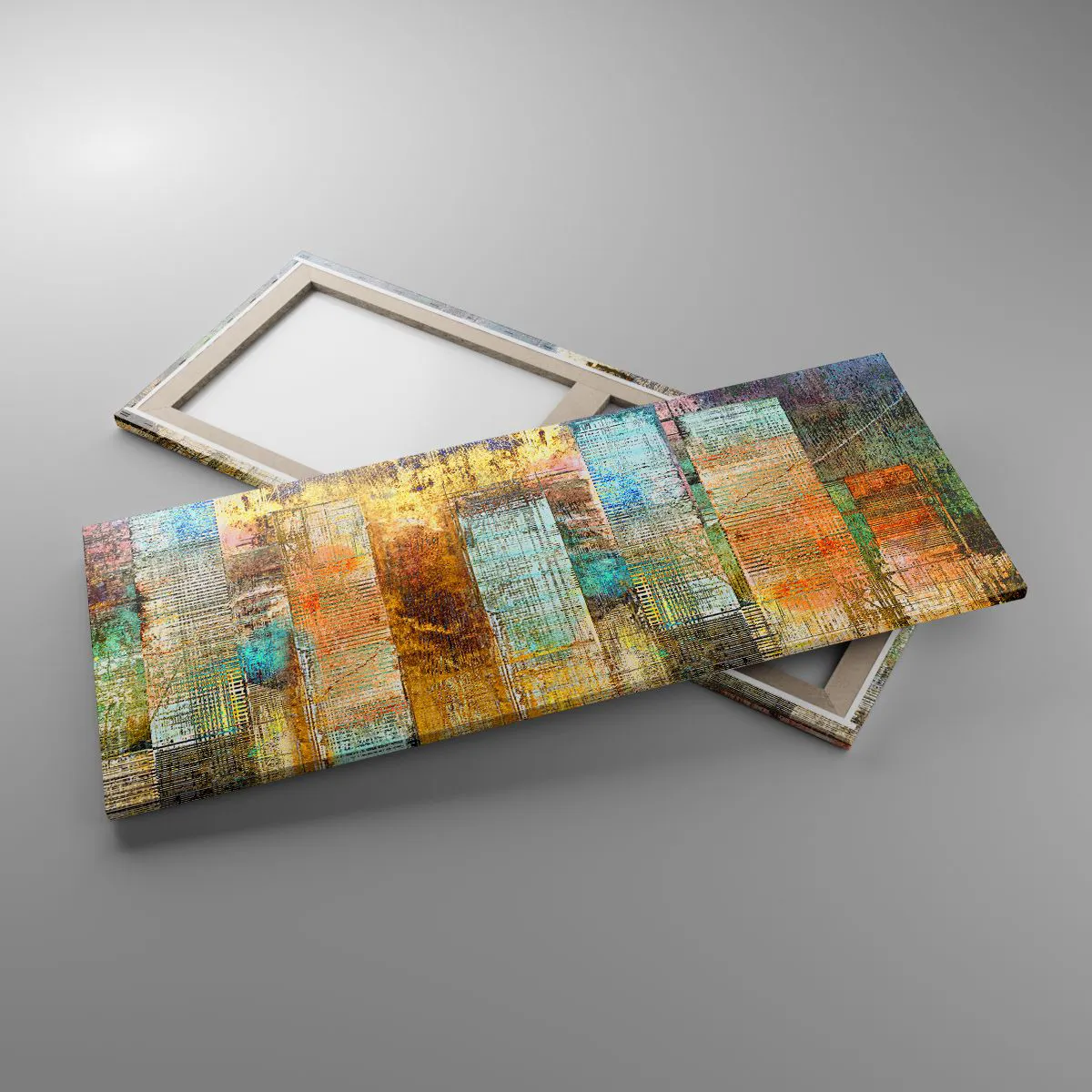 Impression sur toile - Image sur toile - Une métropole ensoleillée - 100x40 cm