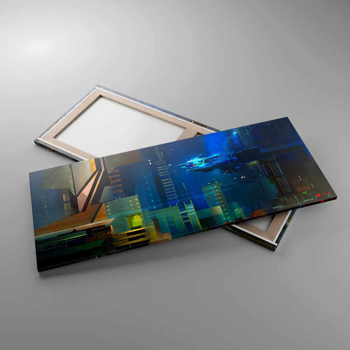 Quadro em tela - Num futuro próximo - 120x50 cm