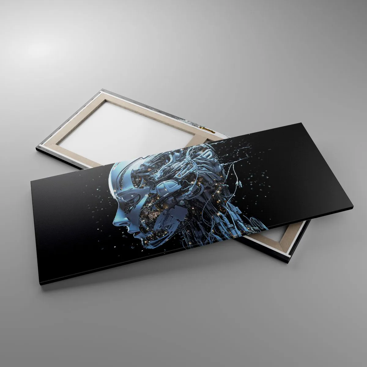 Vászonkép - A technológia egy nő - 120x50 cm