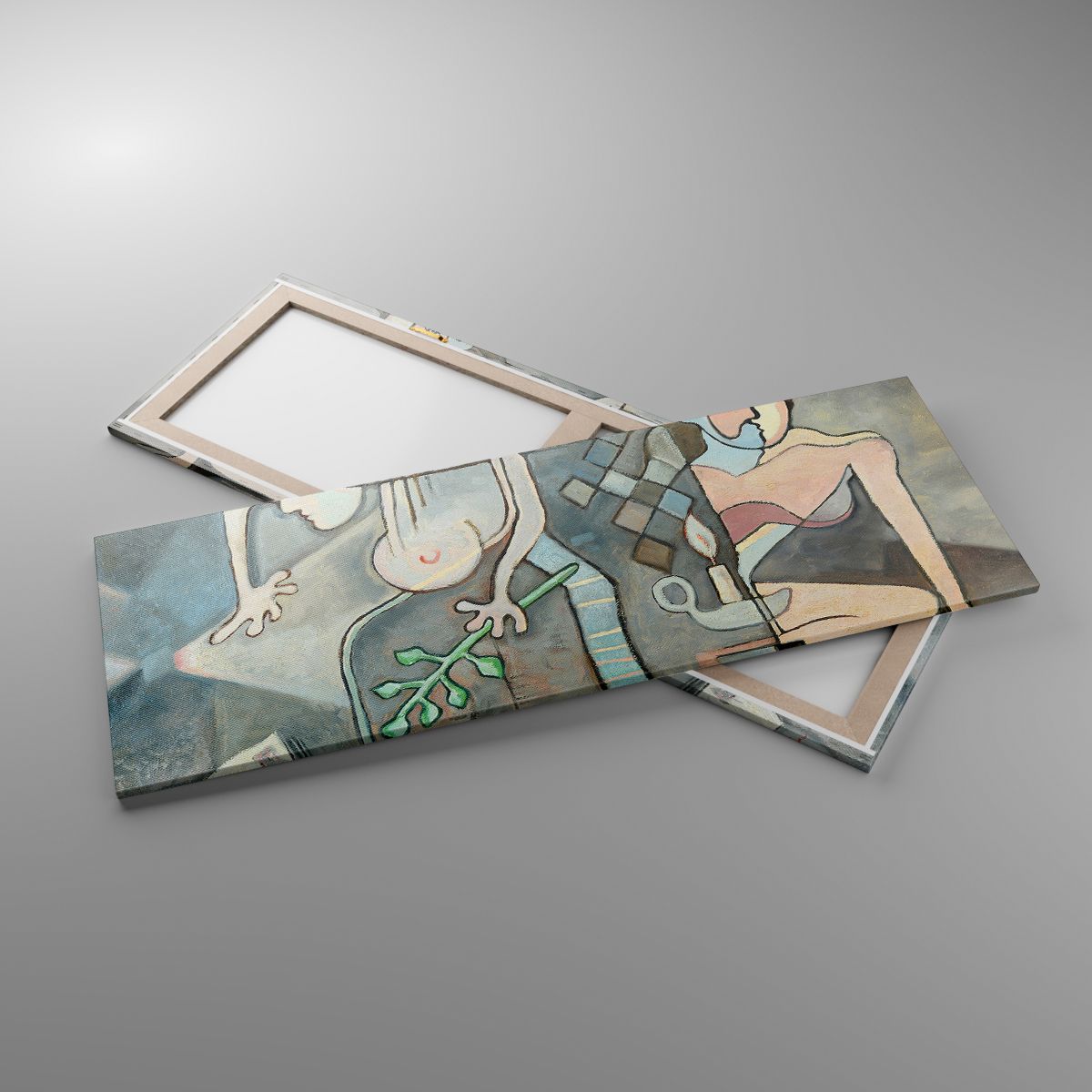 Leinwandbild Abstraktion, Leinwandbild Kubismus, Leinwandbild Personen, Leinwandbild Kunst, Leinwandbild Malerei