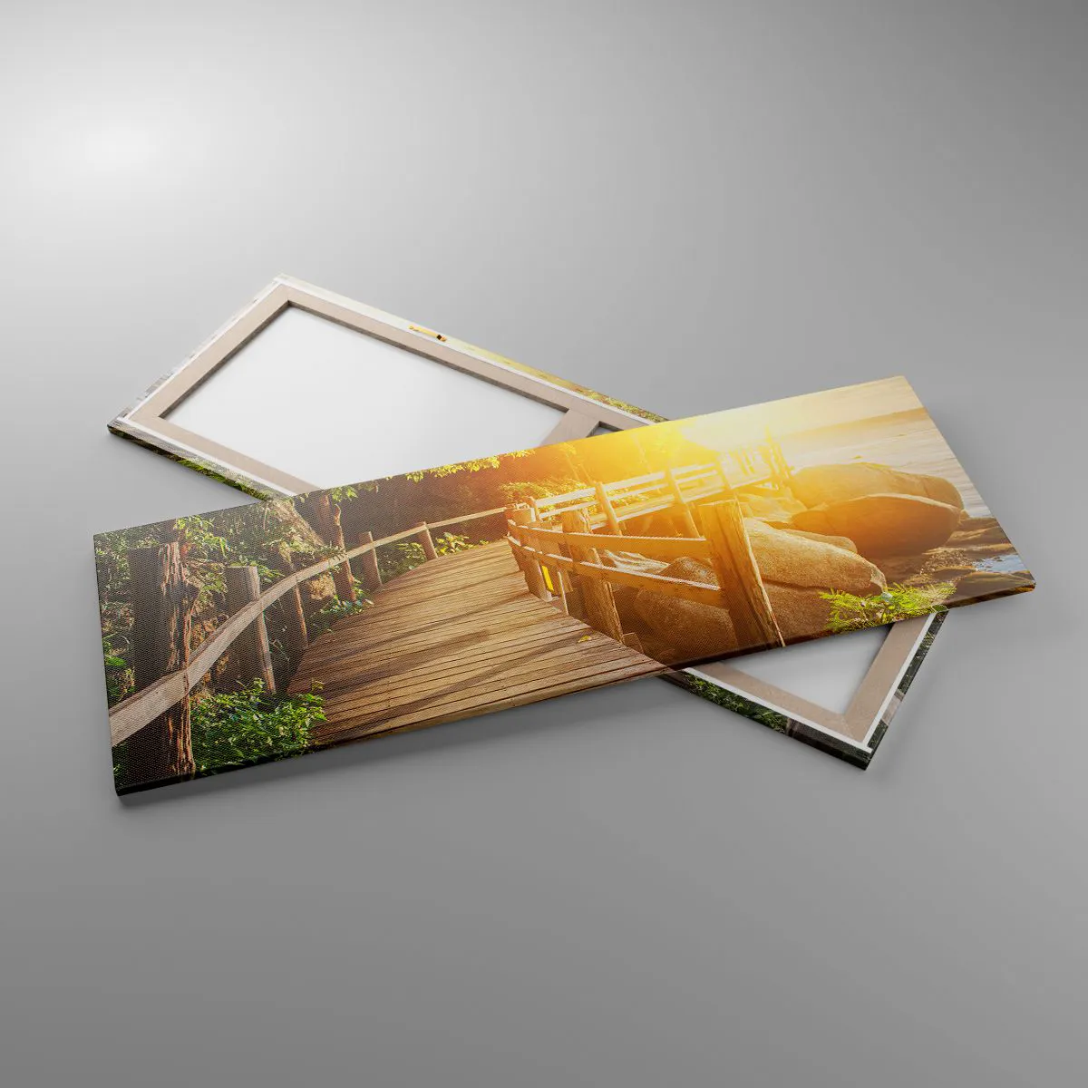 Lærredstryk - Billede på lærred - Endnu et sving, endnu et under - 140x50 cm