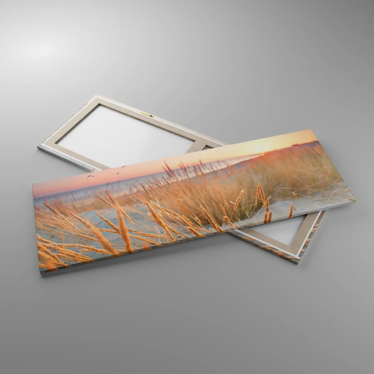 Lærredstryk - Billede på lærred - Baltisk vuggevise - 140x50 cm