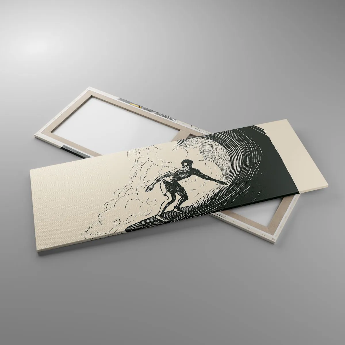 Obraz na plátne - Kráľ vĺn - 140x50 cm