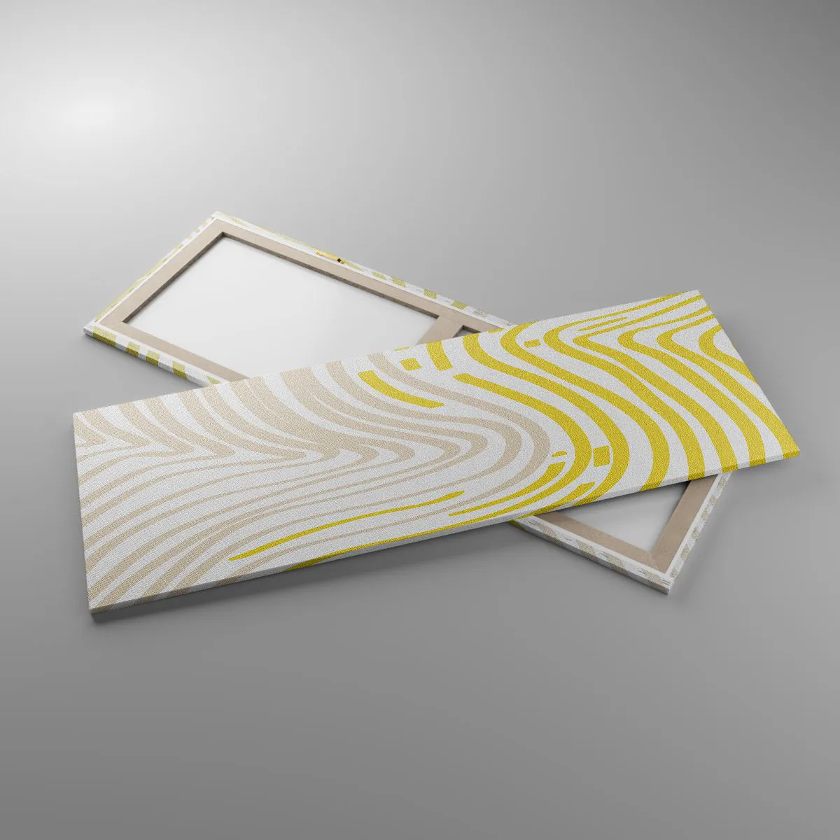 Schilderen op canvas - Een compositie met een zachte buiging - 140x50 cm