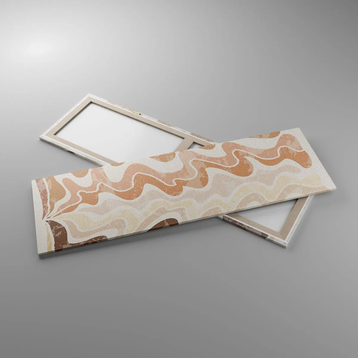 Lærredstryk - Billede på lærred - God energi - gode følelser - 160x50 cm