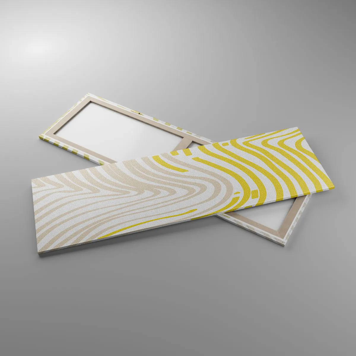 Schilderen op canvas - Een compositie met een zachte buiging - 160x50 cm