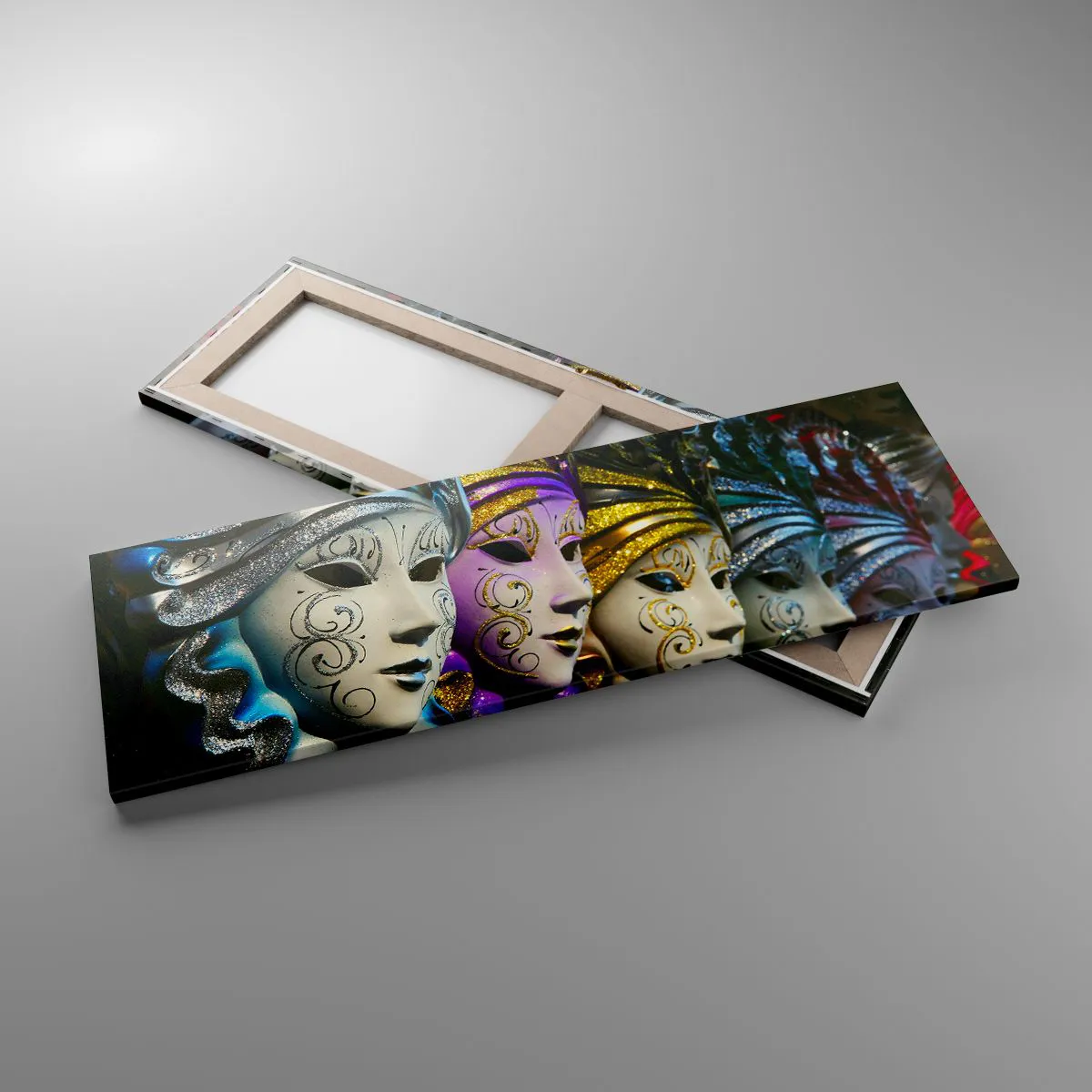 Canvas picture - Secret in Gold and Silver - 90x30 cm