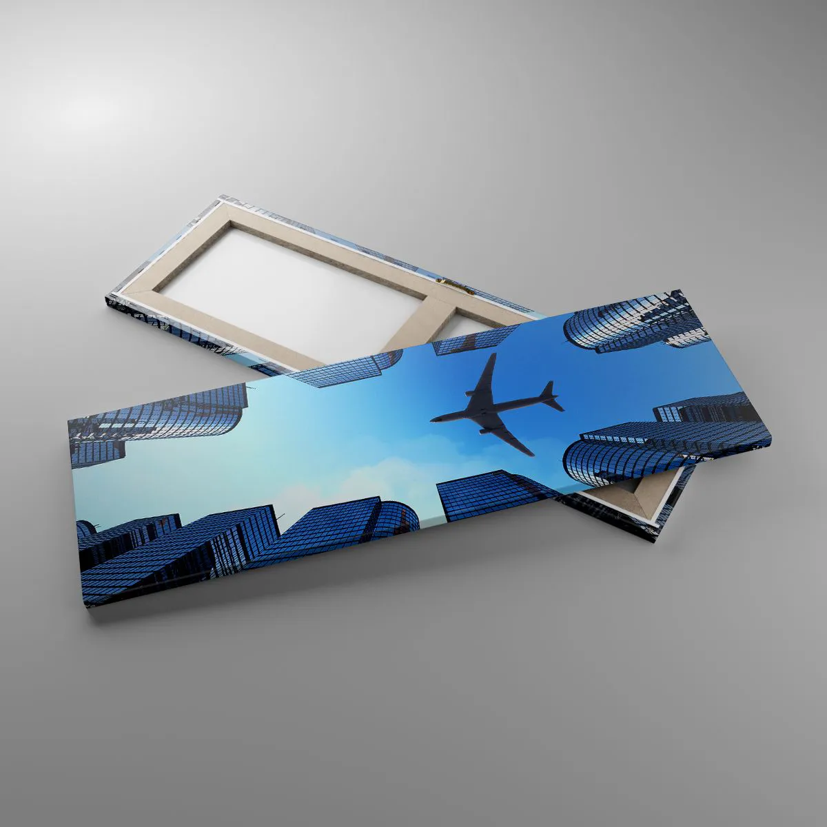 Impression sur toile - Image sur toile - La vue depuis le ravin de verre - 90x30 cm