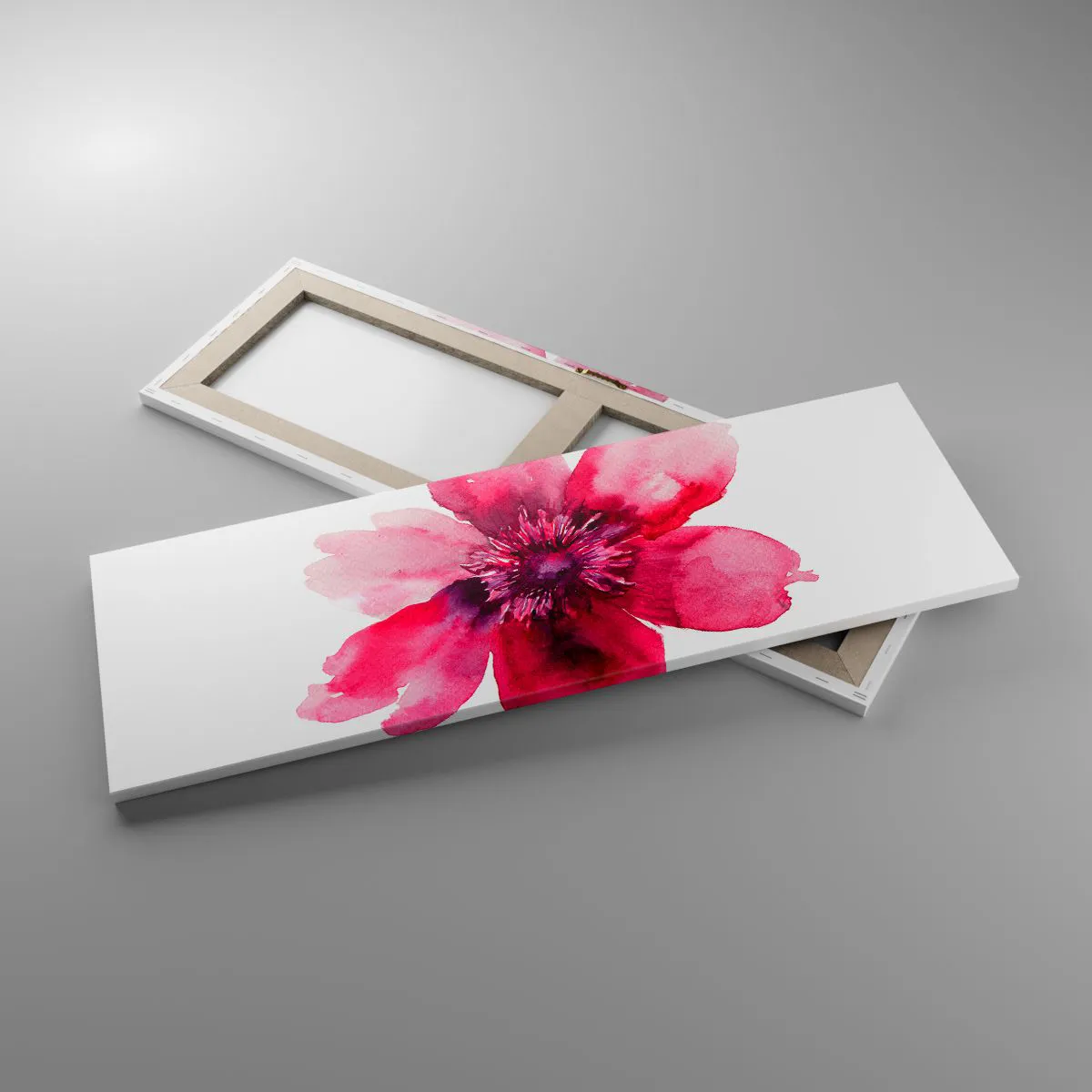 Vászonkép - Kármin illatos csók - 90x30 cm