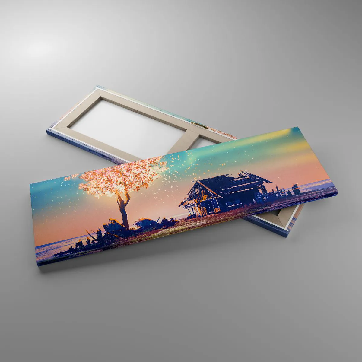 Bild auf Leinwand - Leinwandbild - Die Natur vergeht nicht - 90x30 cm