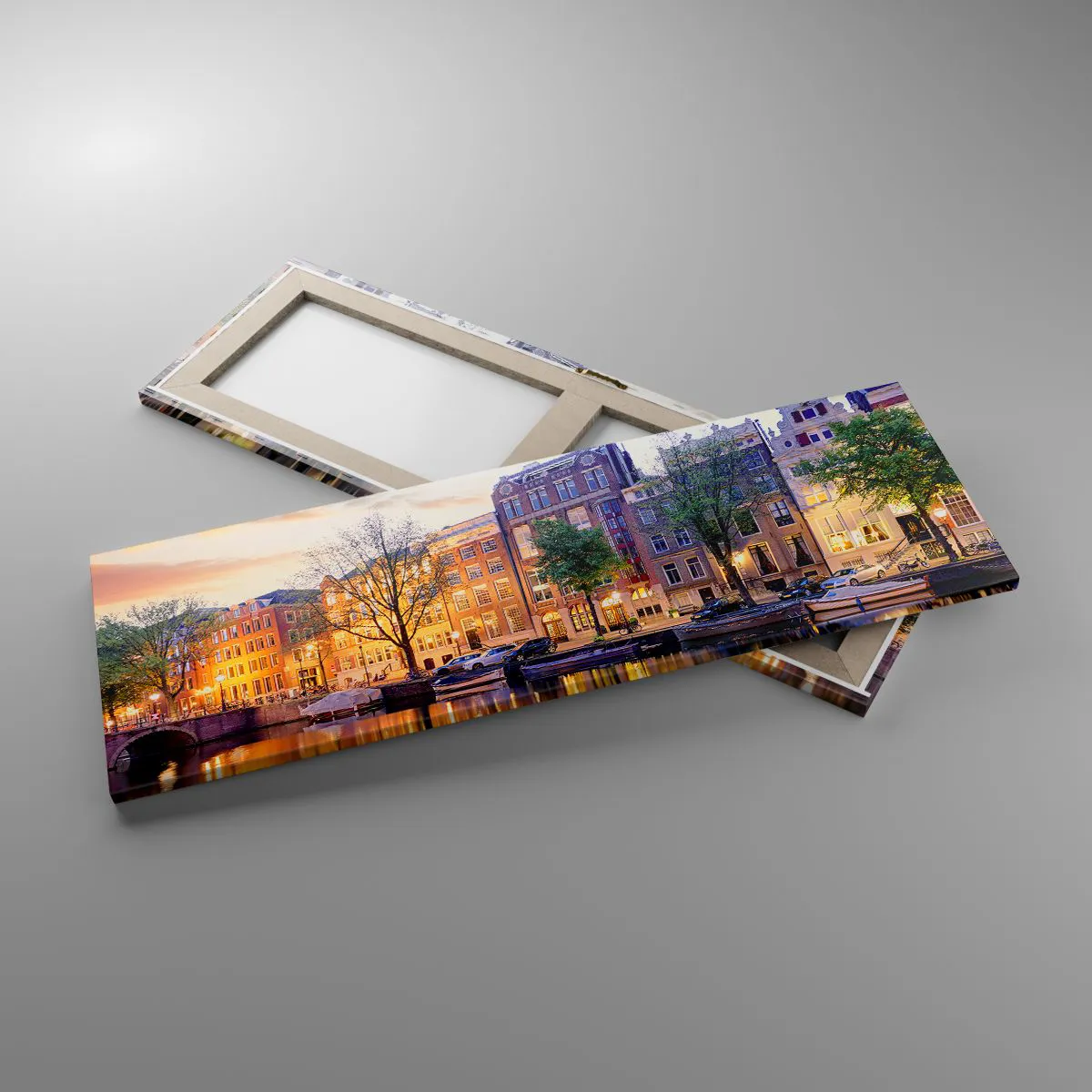 Lærredstryk - Billede på lærred - Tilbageholdende og rolig hollandsk skønhed - 90x30 cm