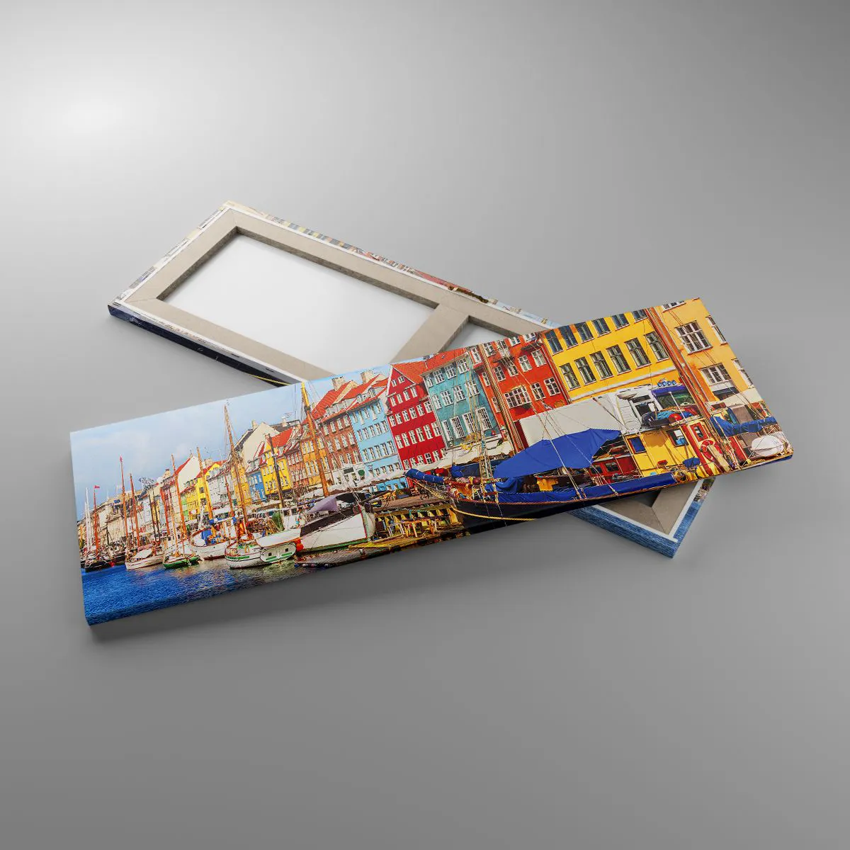 Canvas picture - Joyful Coast - 90x30 cm