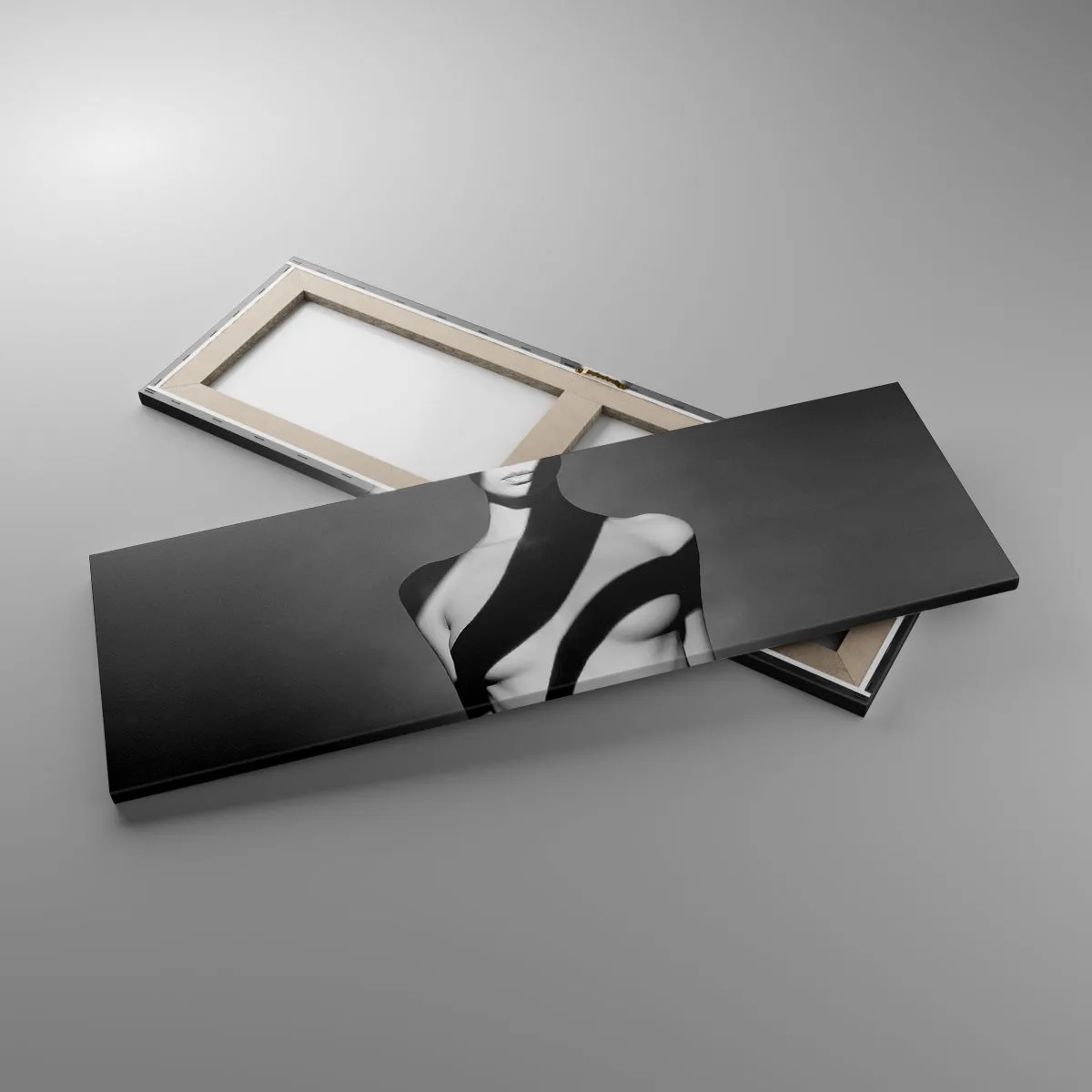 Lærredstryk - Billede på lærred - I blænding og skygge - 90x30 cm