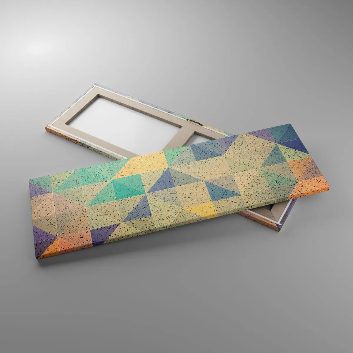 Impression sur toile - Image sur toile - République des triangles - 90x30 cm