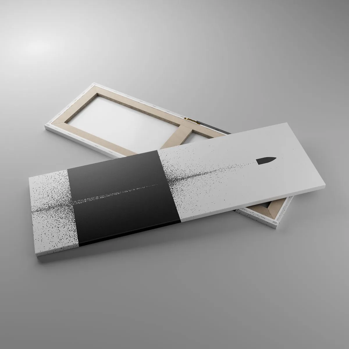 Impression sur toile - Image sur toile - Droit au but - 90x30 cm