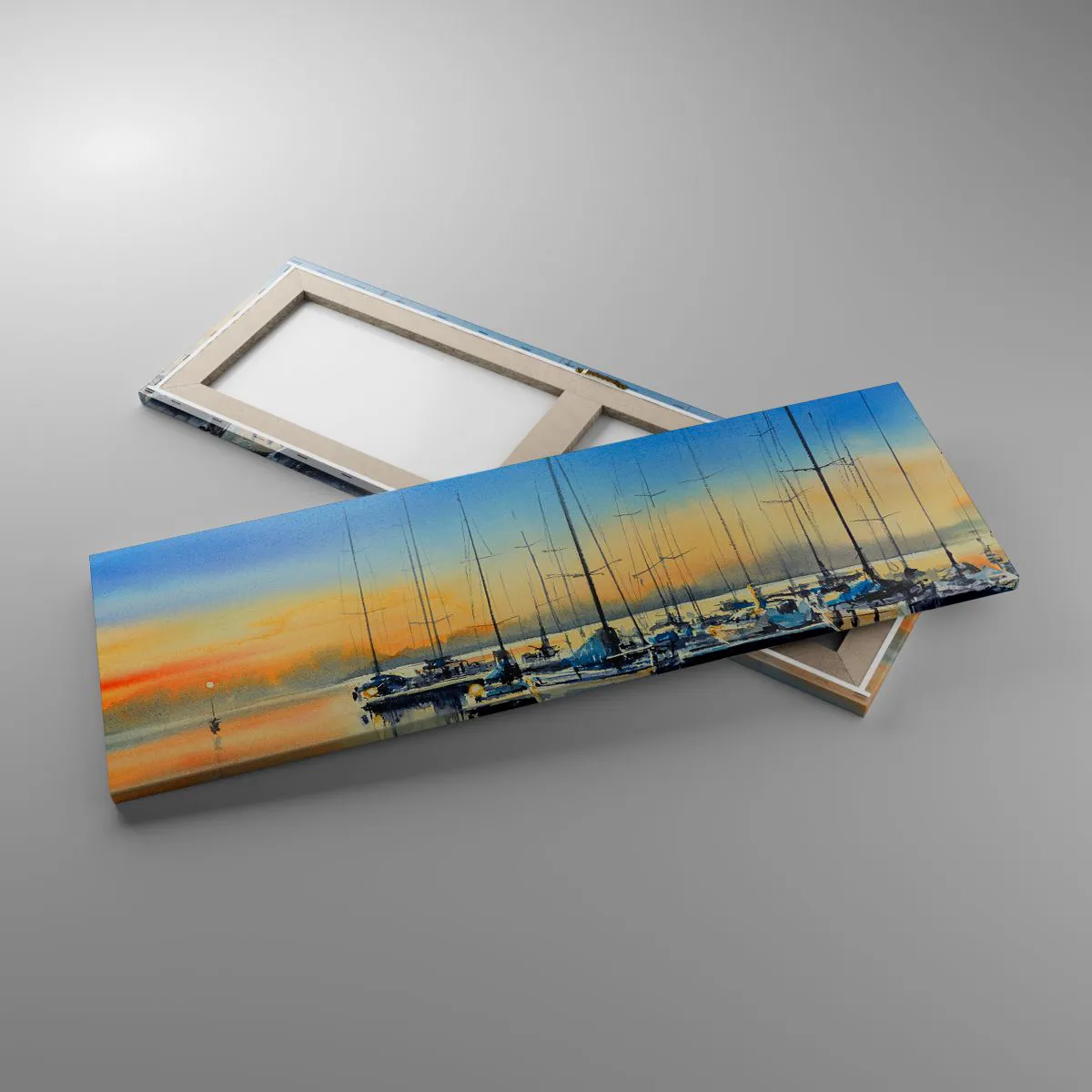 Impression sur toile - Image sur toile - Fin d'une belle journée - 90x30 cm