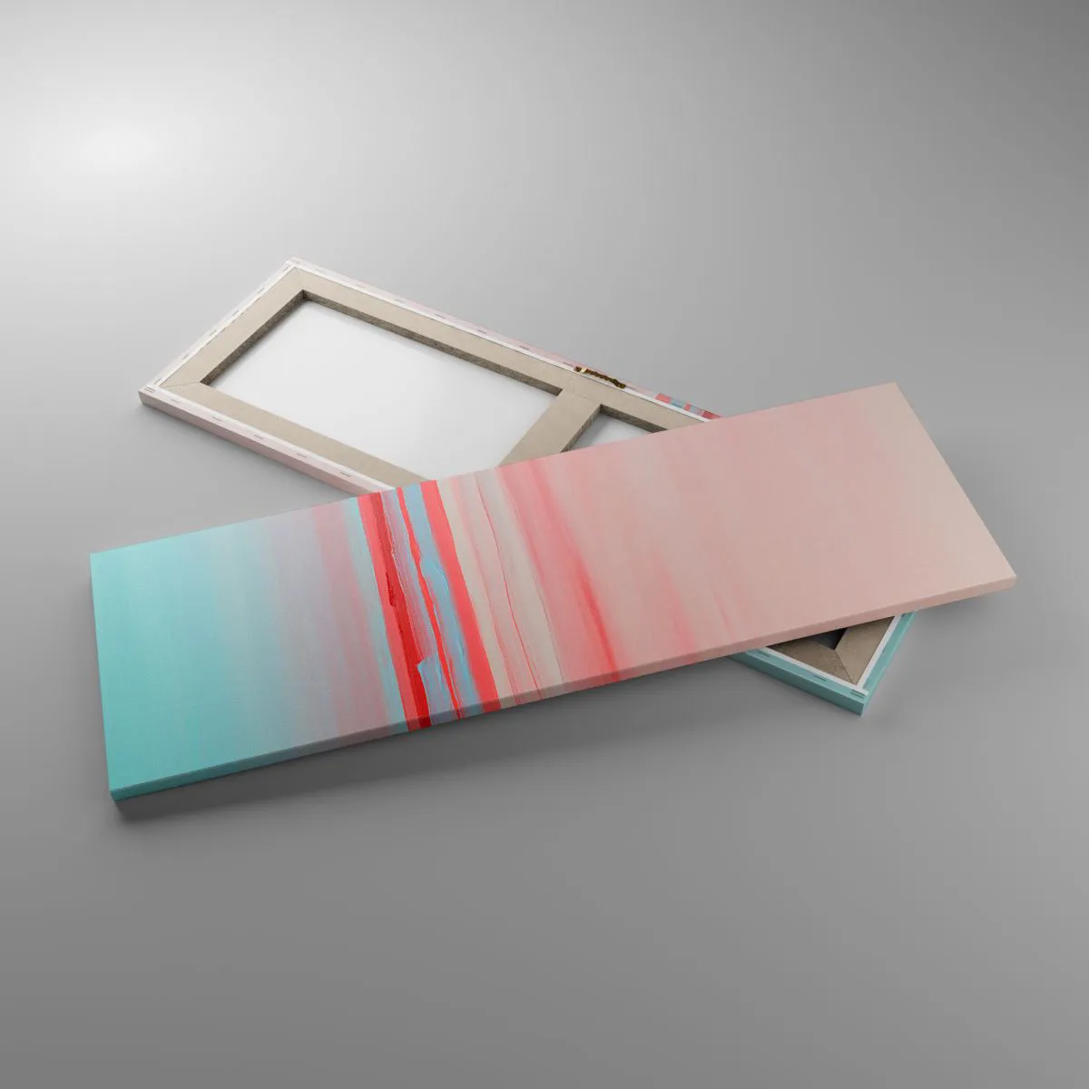 Obraz na płótnie - Abstrakcja o świcie - 90x30 cm