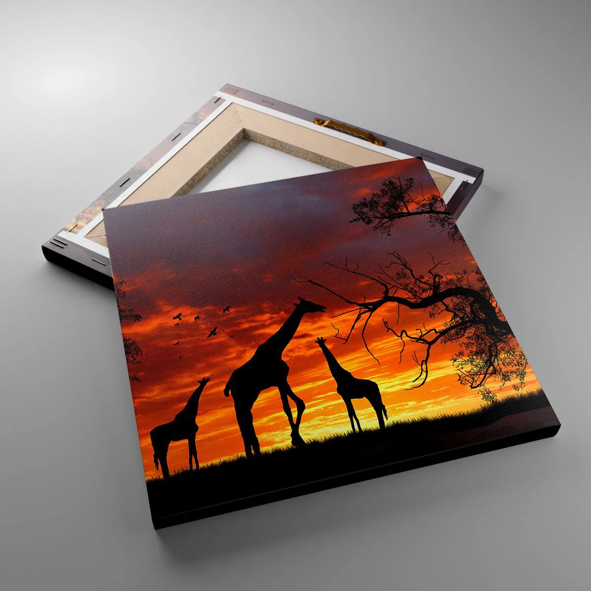 Quadro em tela - Um pequeno jantar com seus entes queridos - 30x30 cm