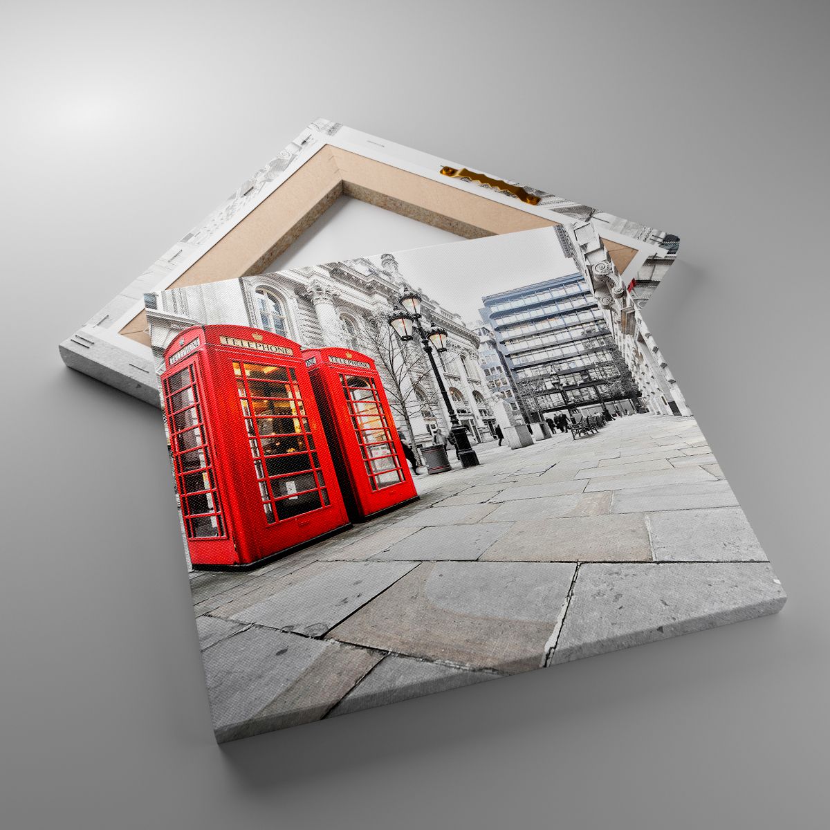 Leinwandbild Städte, Leinwandbild London, Leinwandbild Die Architektur, Leinwandbild Telefonzelle, Leinwandbild England