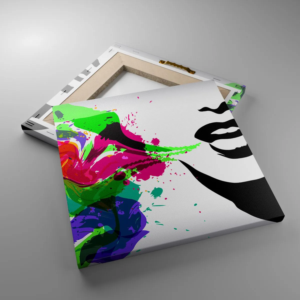 Vászonkép - Egy történet a szivárvány színeiben - 30x30 cm