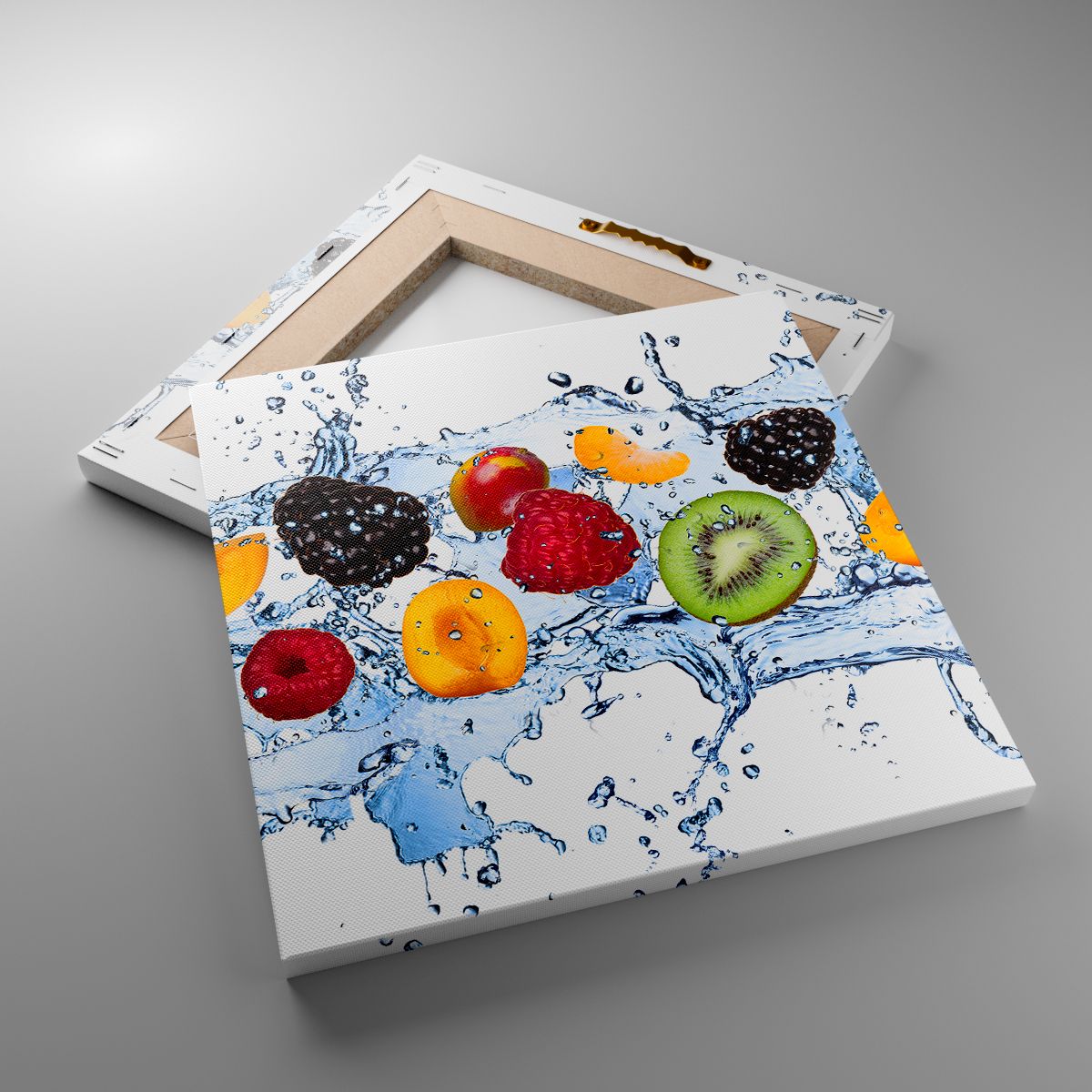 Leinwandbild Obst, Leinwandbild Abstraktion, Leinwandbild 3D, Leinwandbild Grafik, Leinwandbild Wasser