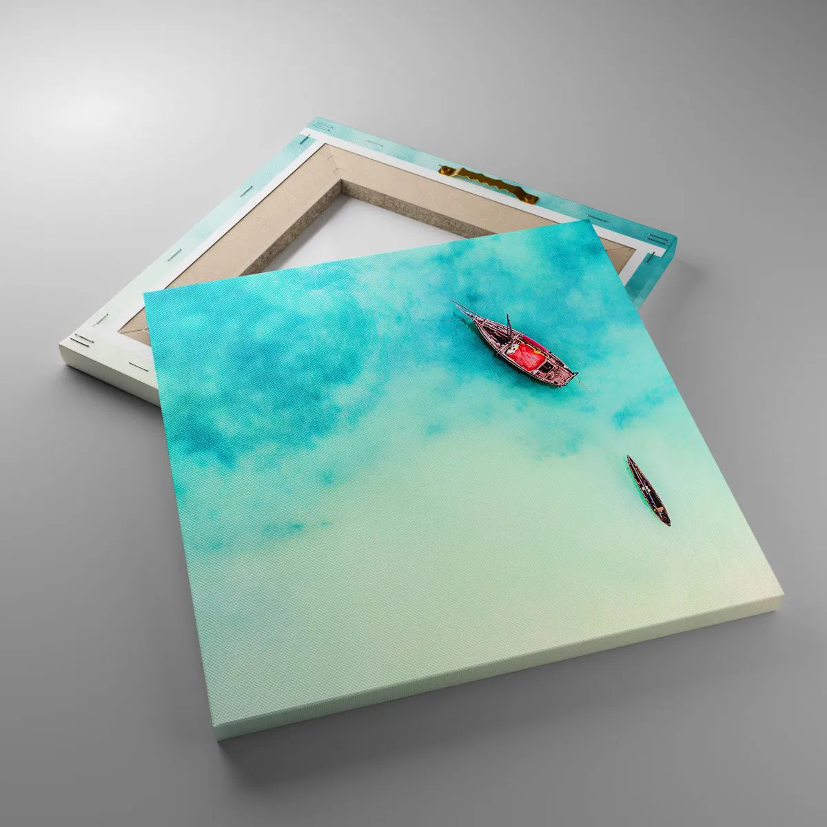 Bild auf Leinwand - Leinwandbild - Denn an den Stränden von Sansibar, wenn der Wasserüberschuss ... - 30x30 cm