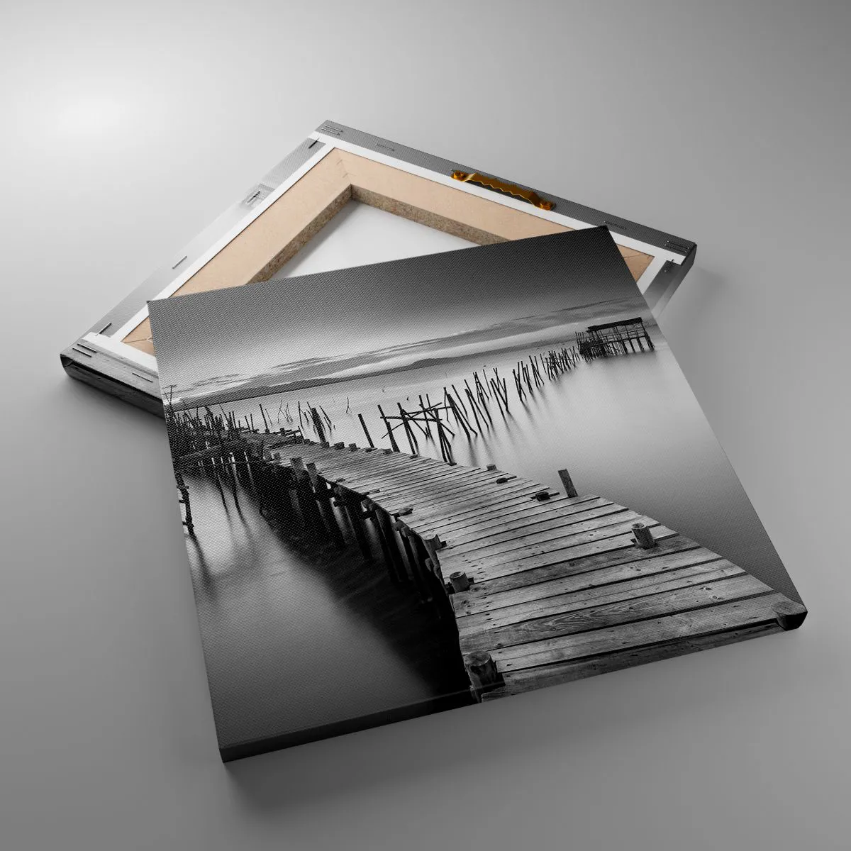 Impression sur toile - Image sur toile - La paix d'un rivage oublié - 30x30 cm