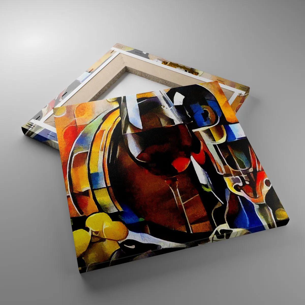 Cuadro sobre lienzo - Impresión de Imagen - Y el mundo se vuelve más colorido - 30x30 cm