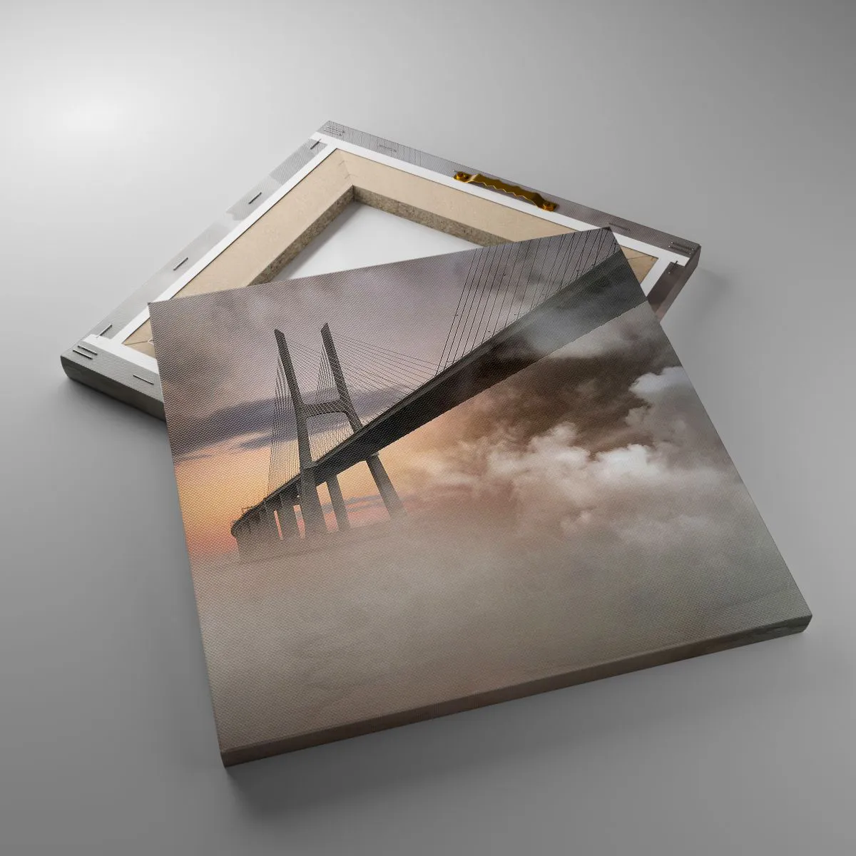 Canvastavla - Bild på duk - Vid en flod som inte finns  - 30x30 cm