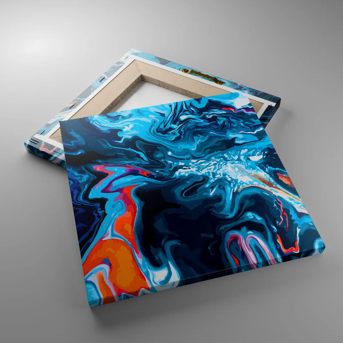 Lærredstryk - Billede på lærred - En rejse ind i himlen - 30x30 cm