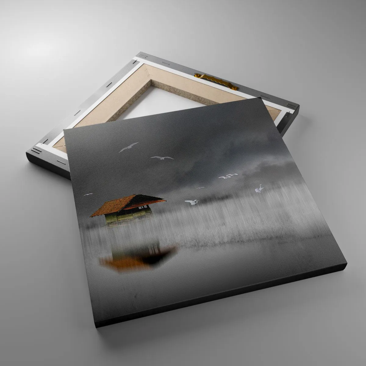 Impression sur toile - Image sur toile - A l'abri de la pluie - 30x30 cm