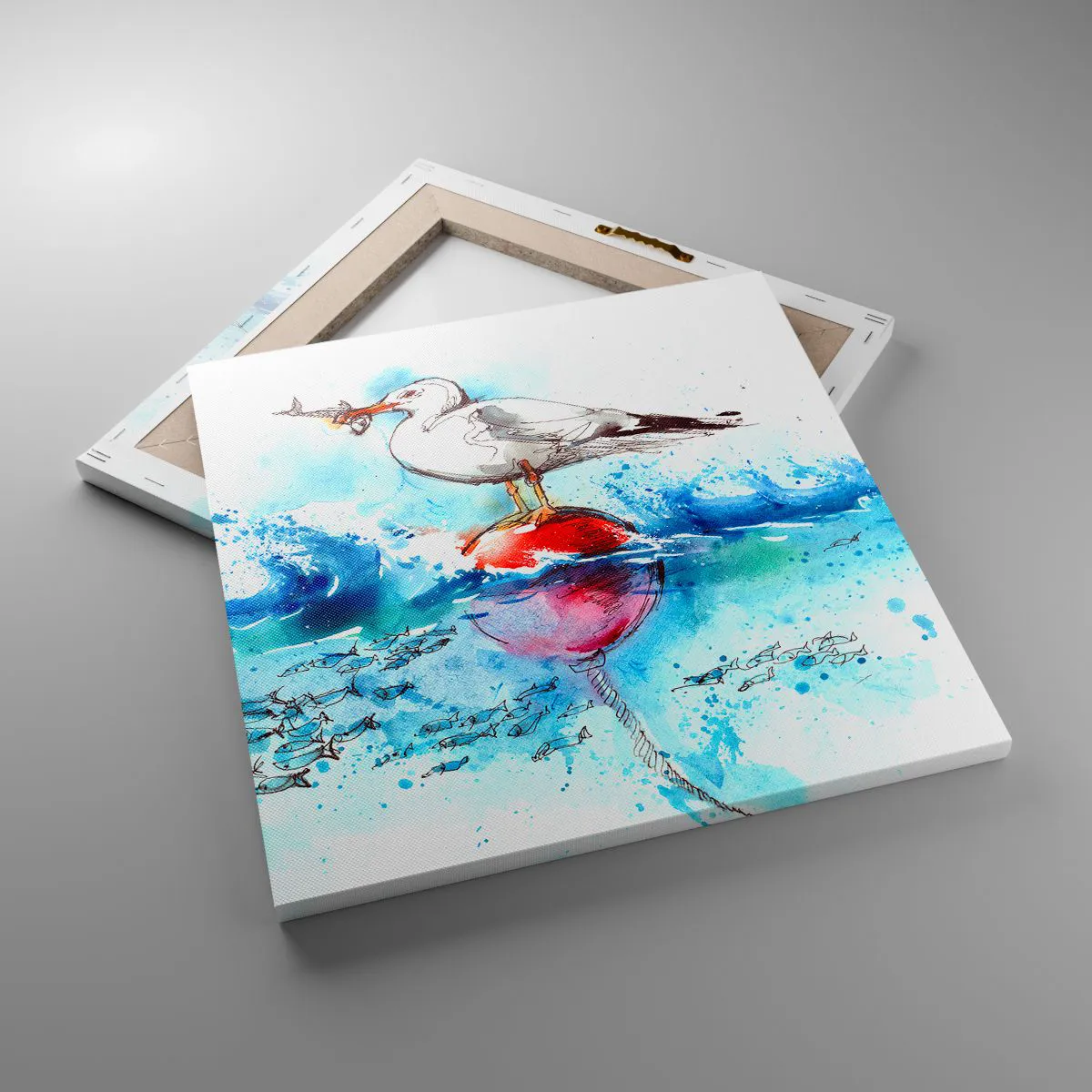 Impression sur toile - Image sur toile - Prise réussie - 40x40 cm