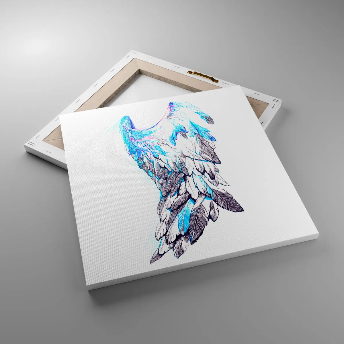 Cuadro sobre lienzo - Impresión de Imagen - Necesito alas - 40x40 cm