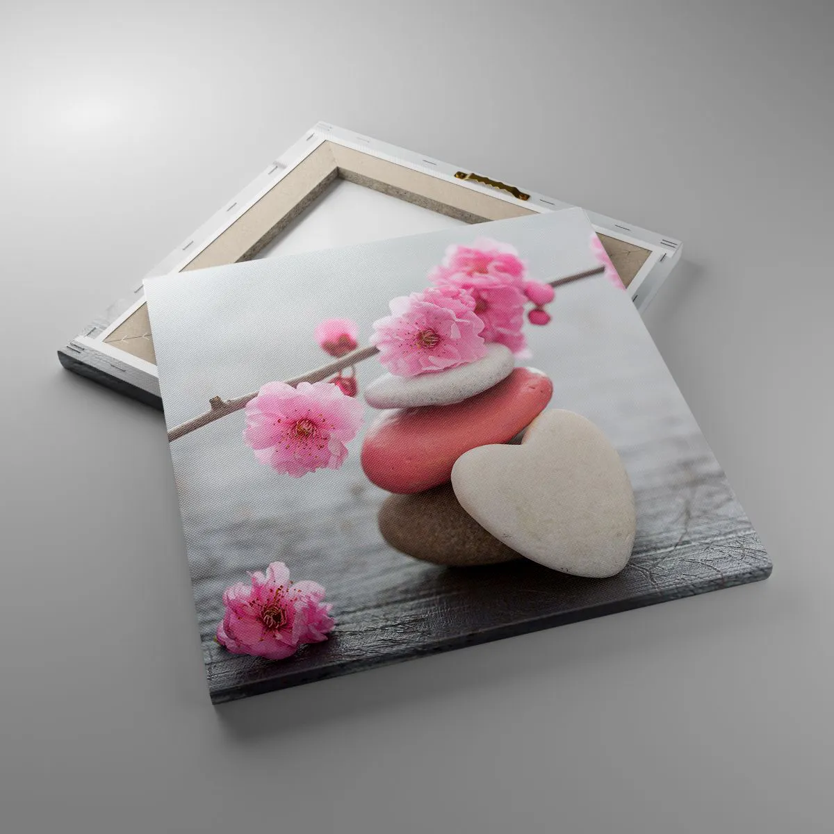 Vászonkép - Boldogság a cseresznyevirággal - 40x40 cm