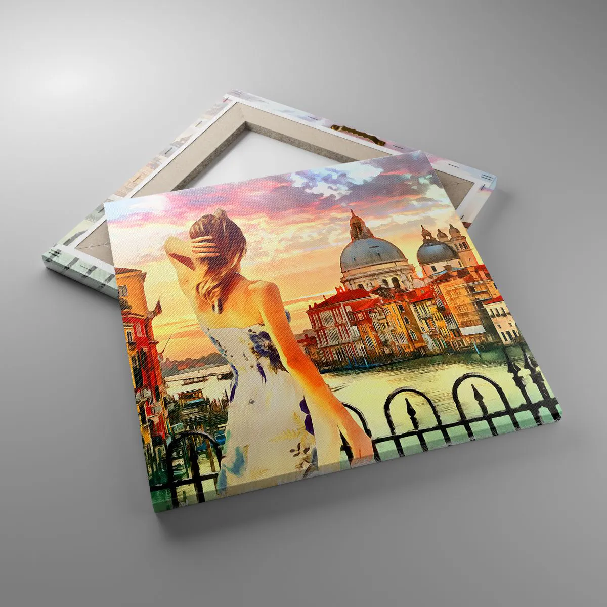 Canvastavla - Bild på duk - Äventyr endast i ... - 40x40 cm