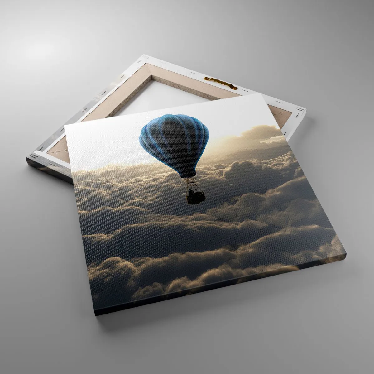 Cuadro sobre lienzo - Impresión de Imagen - Un viajero por encima de las nubes - 40x40 cm