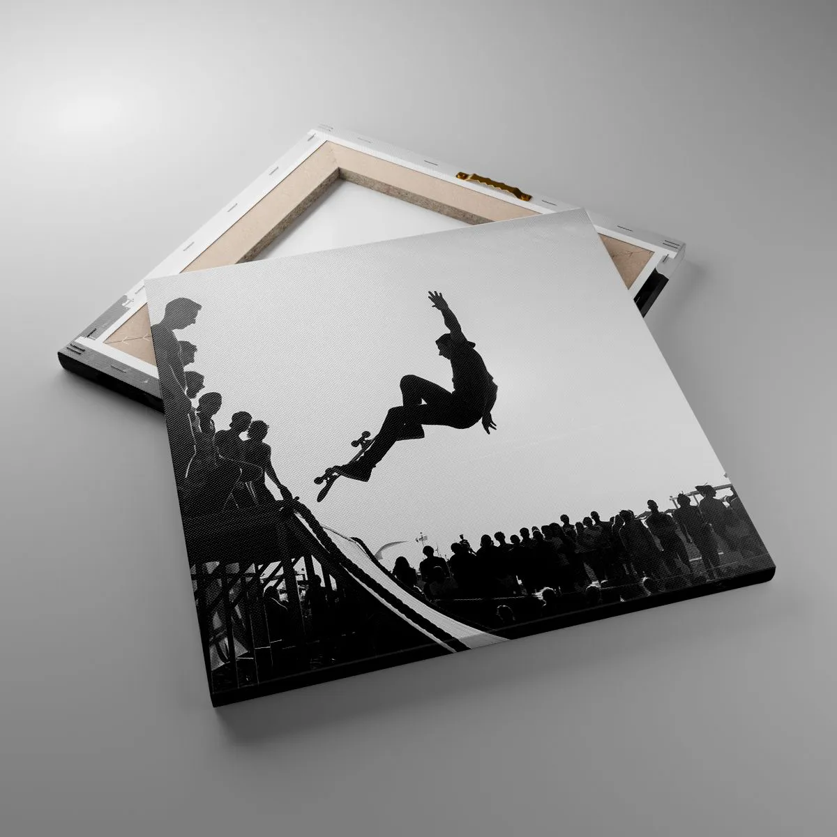 Schilderen op canvas - Helden en kijkers - 40x40 cm