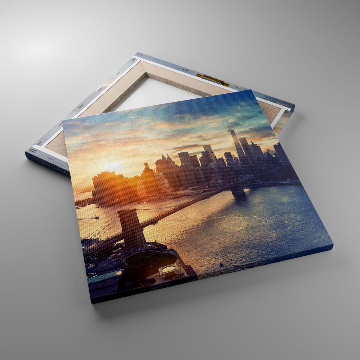 Leinwandbild New York, Leinwandbild Brooklyn Brücke, Leinwandbild Die Architektur, Leinwandbild Stadt, Leinwandbild Der Sonnenuntergang