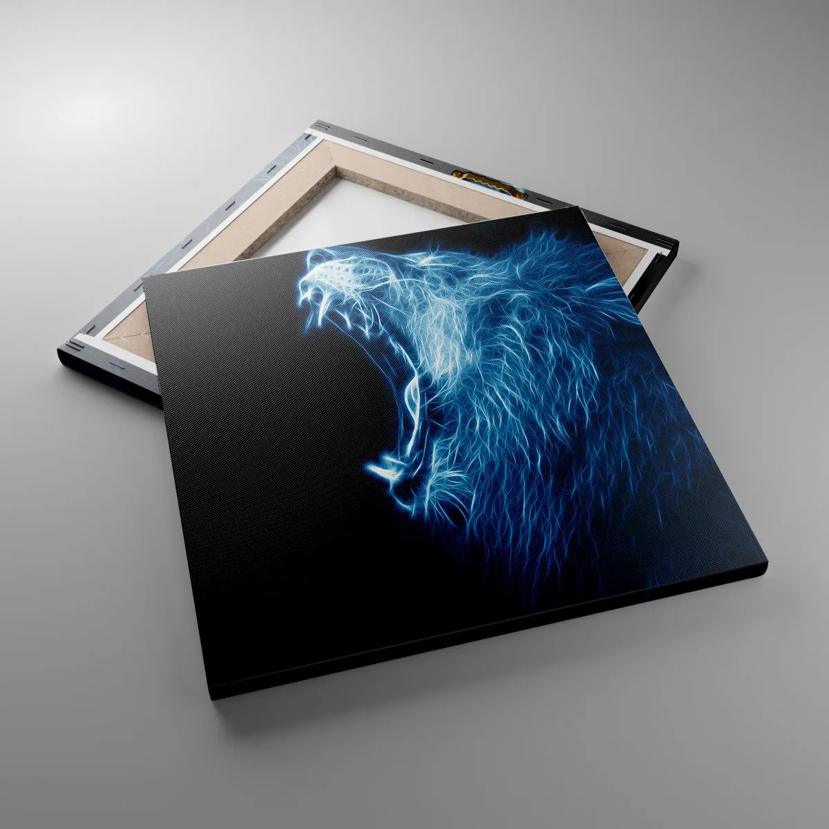 Obraz na płótnie - Płomienny gniew króla - 40x40 cm