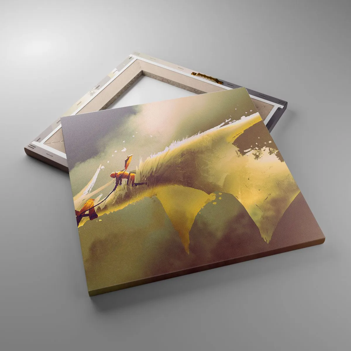 Canvas picture - To the Rescue of the World - 40x40 cm