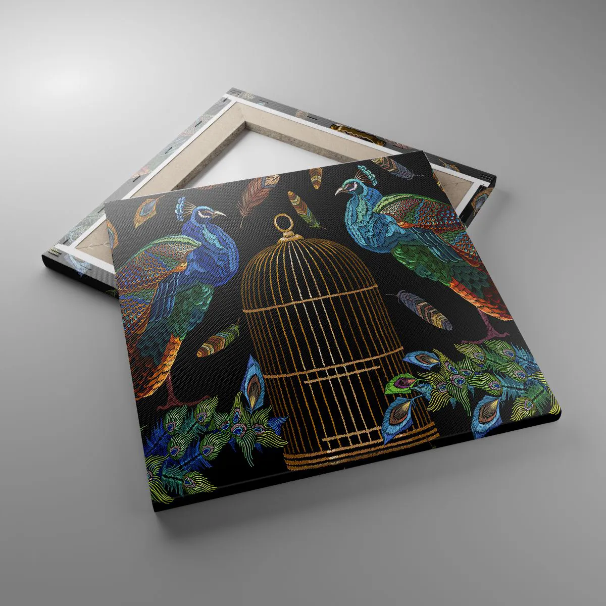 Impression sur toile - Image sur toile - En robes royales - 40x40 cm