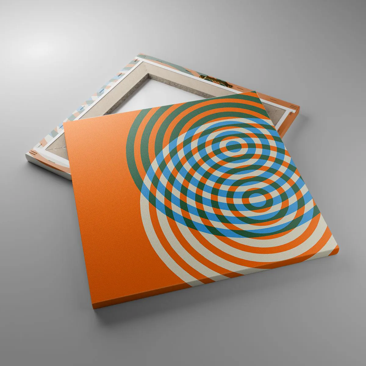 Obraz na płótnie - Abstrakcyjna wariacja kolista - 40x40 cm