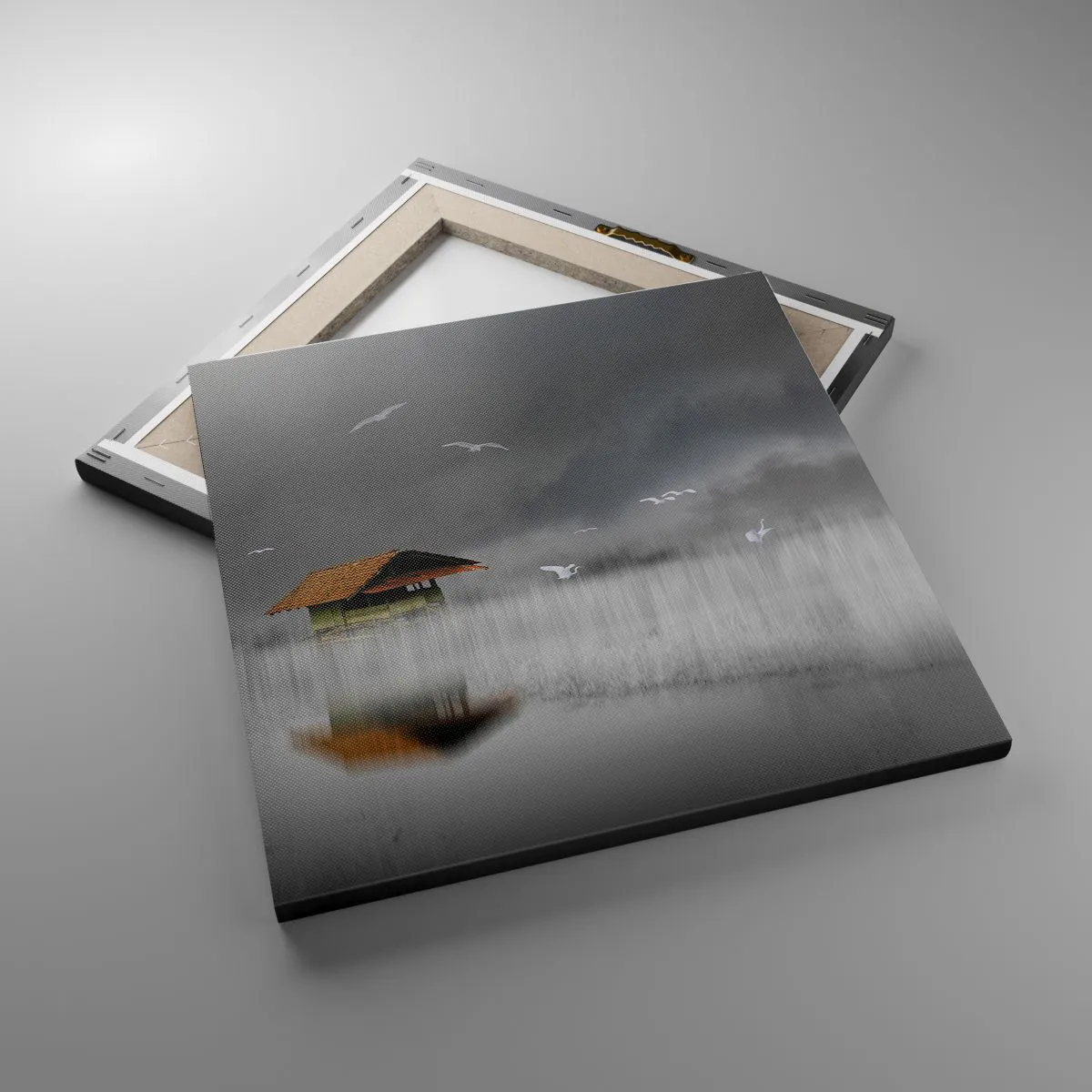 Impression sur toile - Image sur toile - A l'abri de la pluie - 40x40 cm