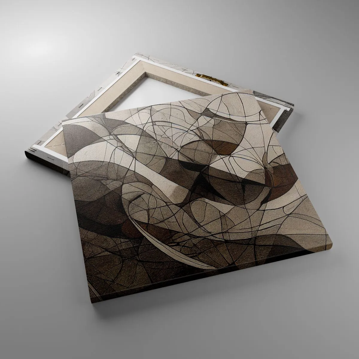 Lærredstryk - Billede på lærred - Cirkulation af jordens farver - 40x40 cm