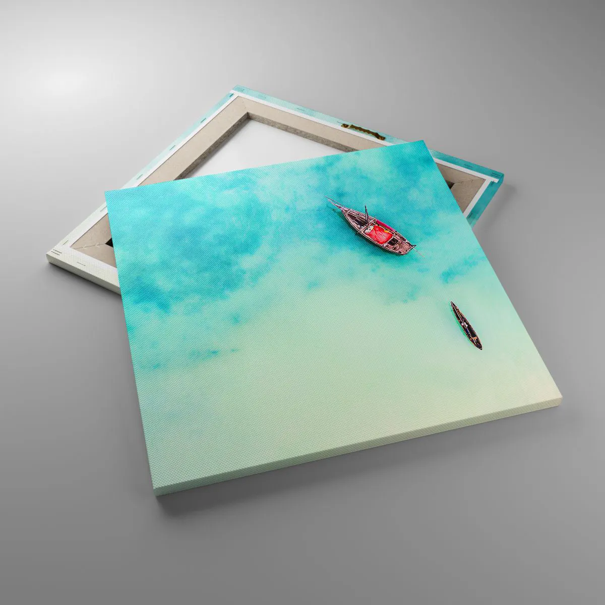 Obraz na plátně - Protože na plážích Zanzibaru, když je přebytek vody… - 50x50 cm